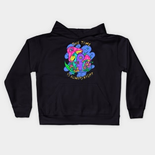 The time is Always Right Kids Hoodie